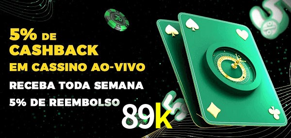 Promoções do cassino ao Vivo 89k